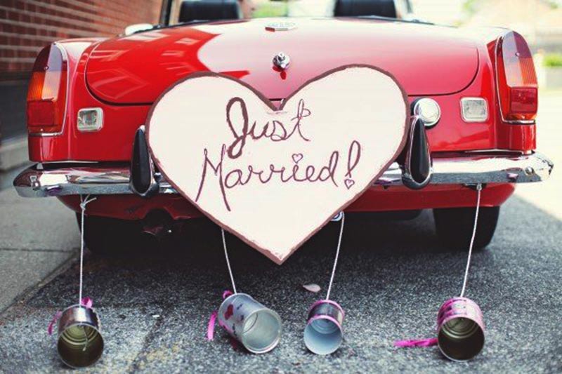 just married