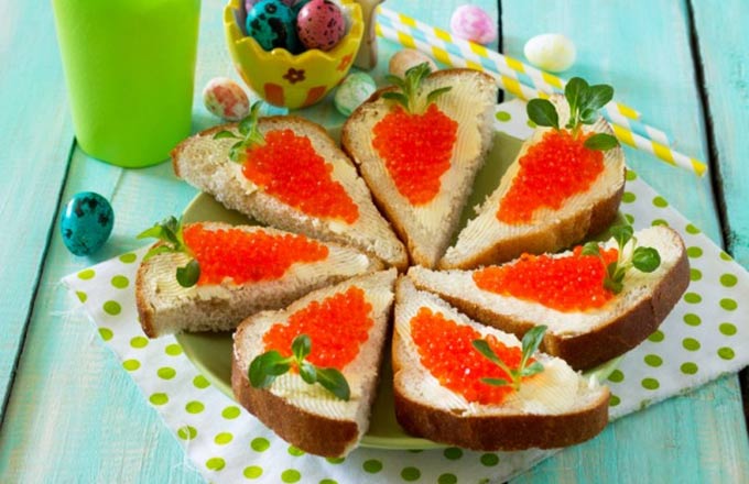 бутерброды с икрой